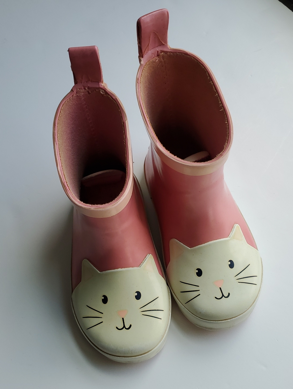 Carter's Pink Cat Rain Boots Toddler Size 5